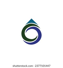 Wassertropfen Vektorsymbol. Sauberes Wasser, Spa