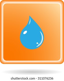 Drop of water - Vector icon isolated