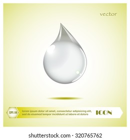 Drop of water - Vector icon isolated