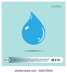 Drop of water - Vector icon isolated