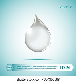 Drop of water - Vector icon isolated