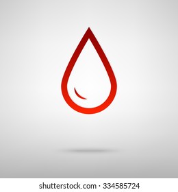 Drop of water - Vector icon isolated