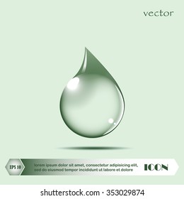 Drop of water - Vector icon isolated