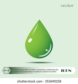 Drop of water - Vector icon isolated