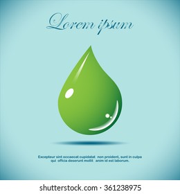 Drop of water - Vector icon isolated