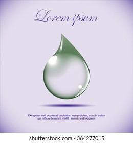 Drop of water - Vector icon isolated