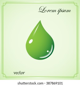 Drop of water - Vector icon isolated