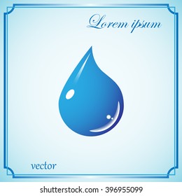 Drop of water - Vector icon isolated