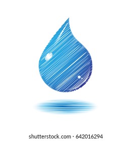 Drop of water - Vector icon isolated