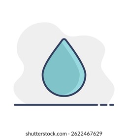 Icono de Vector de agua. Signo de meteorología. Símbolo de gráfico para viajes, turismo y Clima Sitio web y diseño de App, logotipo, App, UI