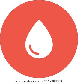 Drop water vector icon .The symbol of a rain and clean water , an illustration of a raindrop .The wheather line.