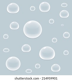 drop water vector illustration on blue blackground