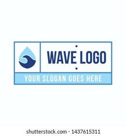 Drop of water vector logo design template