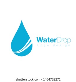 Drop of water vector logo design template. Clean water, filtration.