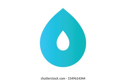 Drop of water vector logo design template. Clean water, filtration.