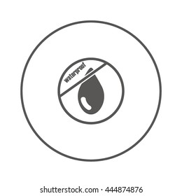 a drop of water, waterproof icon