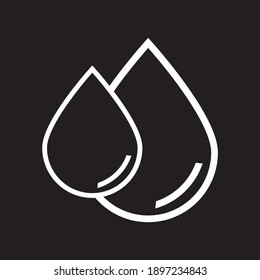 gota de agua con fondo blanco