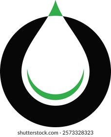 a drop of water wrapped in the letter O