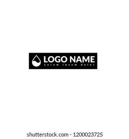 Drop of watter with wave. logo concept
