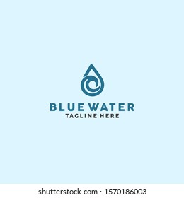 Drop Wave Logo design template