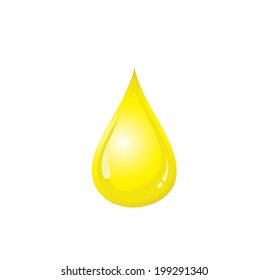 Drop of yellow oil