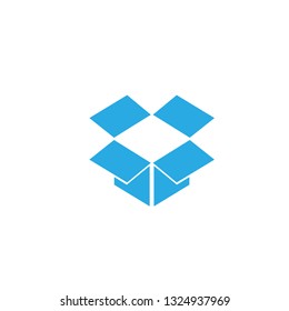 Dropbox icon vector flat vector