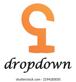 le menu déroulant est un logo symbolique. C'est le logo de la créativité.