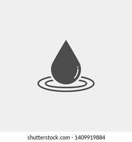 Drope flat vector icon. Water spray flat vector icon. Splash flat vector icon