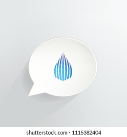 Dropil Cryptocurrency Coin Speech Bubble Background