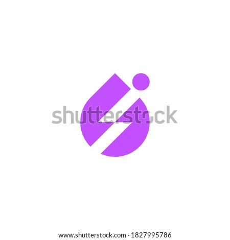 Droplet, a bolt shape and a human figure sport logo 