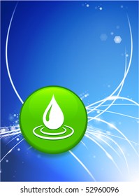 Droplet Button on Abstract Modern Light Background Original Illustration