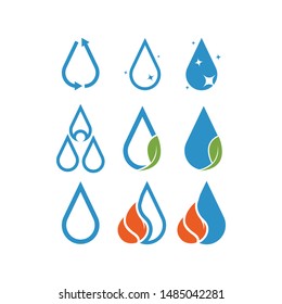 Droplet graphic design template vector isolated illustration