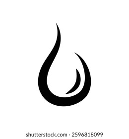 Droplet icon logo design template isolated illustration
