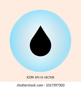 Droplet icon in style isolated on background. Vector illustration, EPS10.