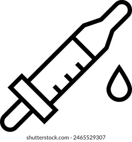 icono de gota. Diseño de estilo lineal delgado aislado sobre fondo blanco