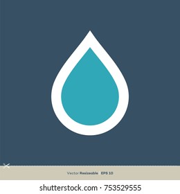 Droplet Icon Vector Template Water Logo Illustration Design. Vector EPS 10.