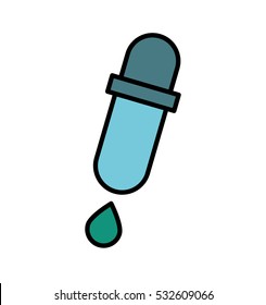droplet laboratory isolated icon vector illustration design