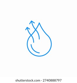 droplet liquid icon sign vector