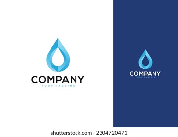 Diseño de logotipo para droplet - Plantilla de diseño de logotipos