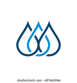 Droplet Logo Template. Drop Water Icon. Illustration Design. Vector EPS 10.