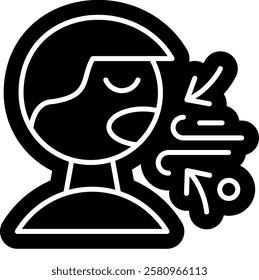 Droplet Spreading icon, Influenza Illness