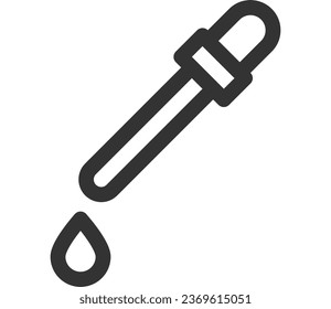 droplet thin line icon vector for medical business