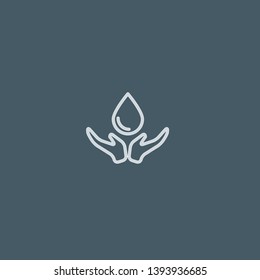 Droplet vector icon. Droplet concept stroke symbol design. Thin graphic elements vector illustration, outline pattern for your web site design, logo, UI. EPS 10.
