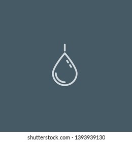 Droplet vector icon. Droplet concept stroke symbol design. Thin graphic elements vector illustration, outline pattern for your web site design, logo, UI. EPS 10.