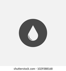 droplet vector icon for water drop liquid eps10