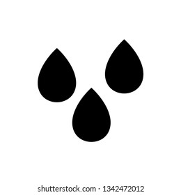 Droplet vector icon. Web design icon. Drop falls, water droplet. Drop of oil illustrator. Drop of rain icon. Vector EPS 10