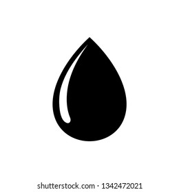 Droplet vector icon. Web design icon. Drop falls, water droplet. Drop of oil illustrator. Drop of rain icon. Vector EPS 10