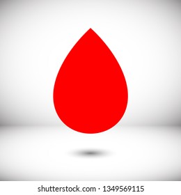 Droplet vector icon. Web design icon. Drop falls, water droplet. Drop of oil illustrator. Drop of rain icon. Vector EPS 10
