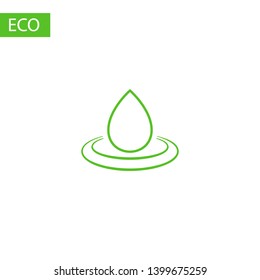 Droplet vector icon.  Web design vector logo
