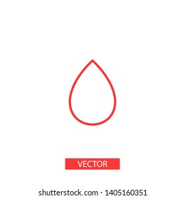 Droplet vector icon. Web design icon. Drop falls, water droplet. Drop of oil illustrator. Drop of rain icon. Vector EPS 10